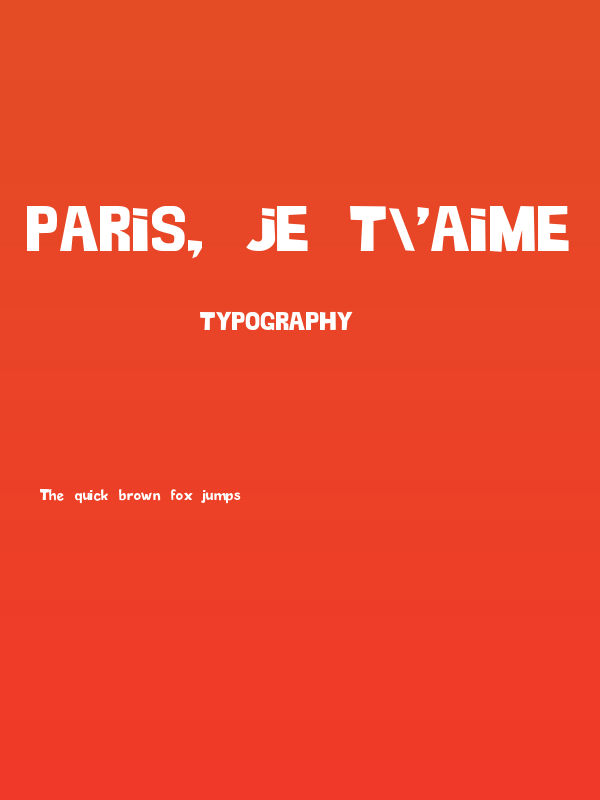 Paris, Je T'Aime Poster