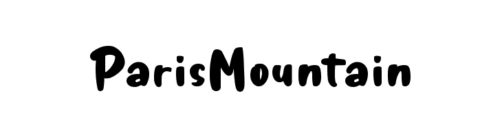 Paris Mountain  font caratteri gratis
