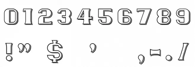 Paris Regular Font OTHER CHARS