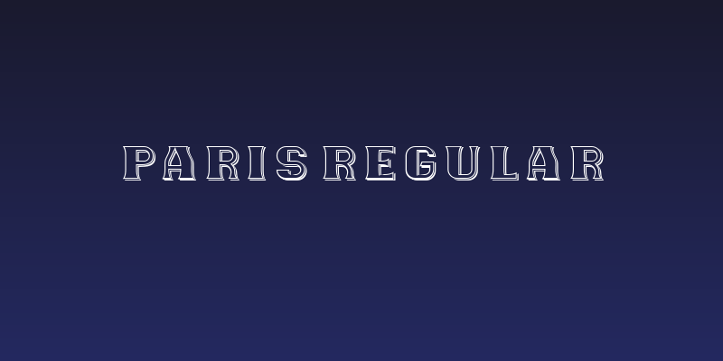 Paris Regular Social Header