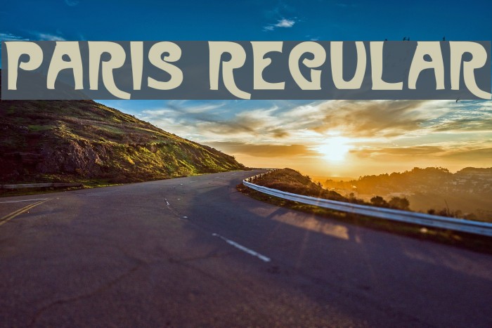 Paris Regular Шрифта examples
