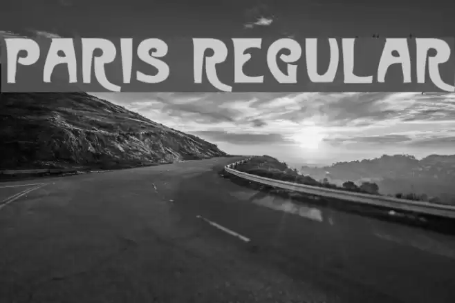 Paris Regular Font examples