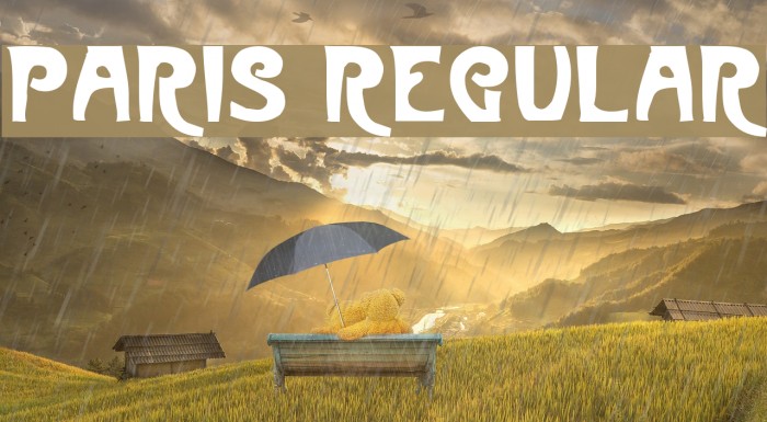 Paris Regular Шрифта examples