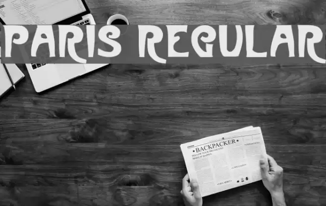 Paris Regular Font examples