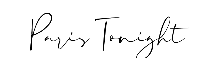 Paris Tonight  Frei Schriftart Herunterladen