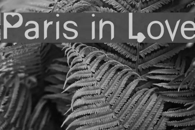 Paris in Love Font examples