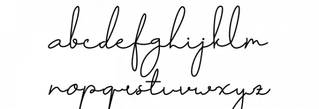 Paris Schriftart Kleinbuchstaben