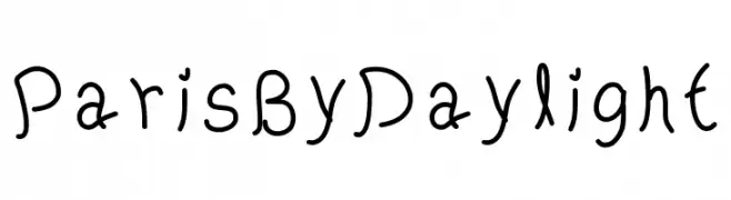 ParisByDaylight  Frei Schriftart Herunterladen
