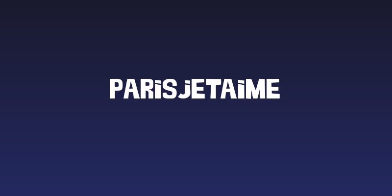 ParisJeTAime Social Header