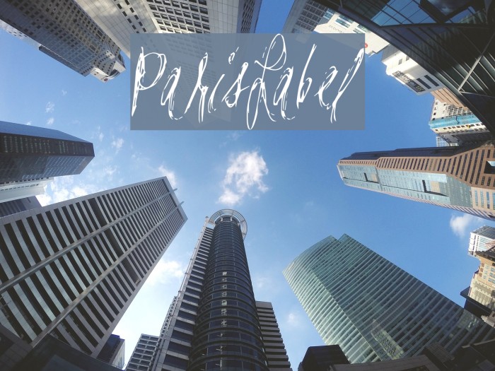 ParisLabel Font examples