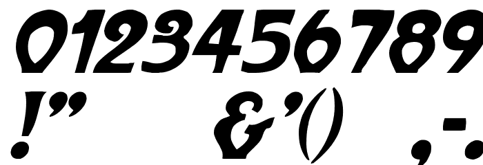 ParisMetro Italic Font OTHER CHARS