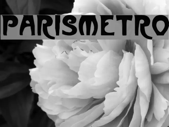 ParisMetro Font examples