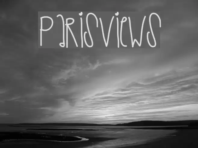 ParisViews Font examples