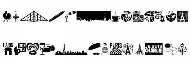 Paris 字体 小写