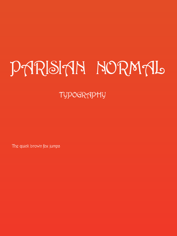 Parisian  Normal Poster