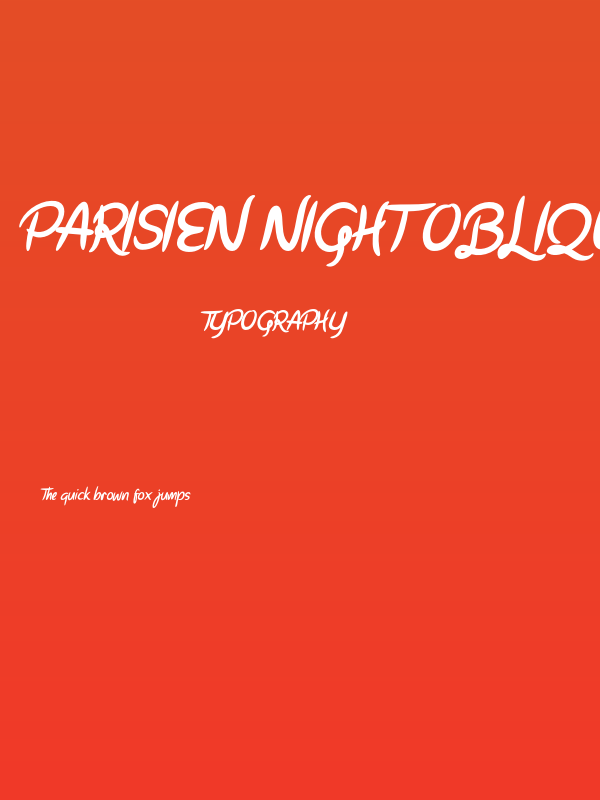 Parisien Night Oblique Poster