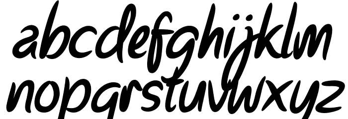 Parisien Night Oblique Font LOWERCASE