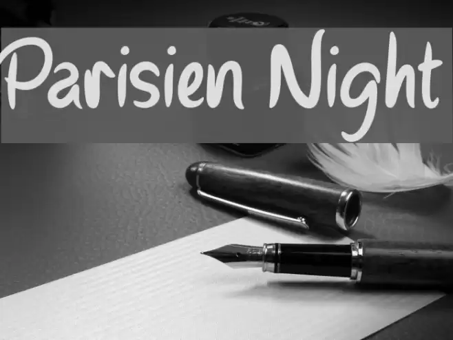 Parisien Night Font examples