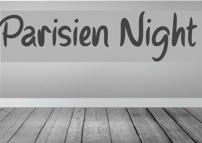 Parisien Night Schriftart examples