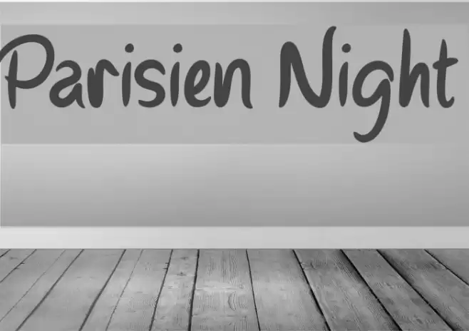 Parisien Night Font examples