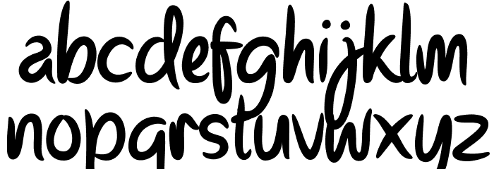 Parisien Night Schriftart Kleinbuchstaben