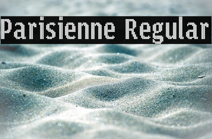 Parisienne Regular Example 1