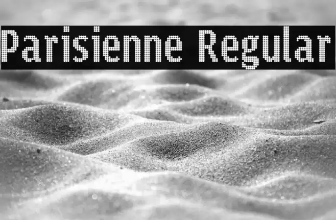 Parisienne Regular Font examples