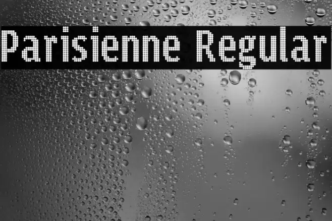 Parisienne Regular Font examples
