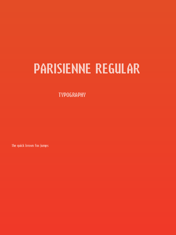 Parisienne Regular Poster