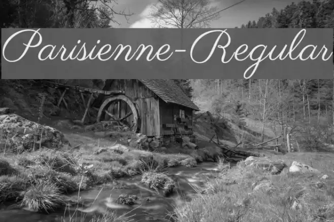 Parisienne-Regular Font examples