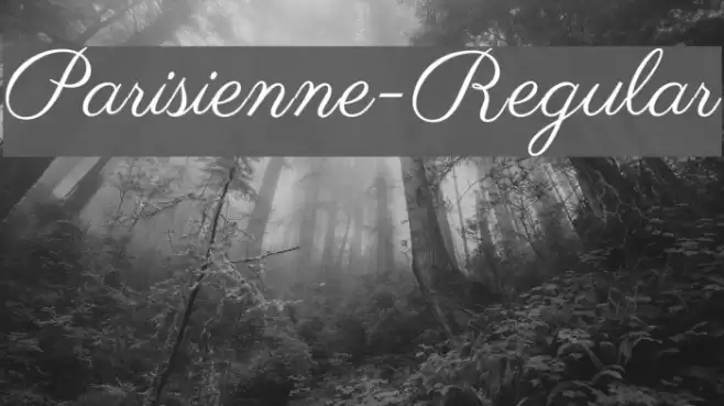 Parisienne-Regular Font examples