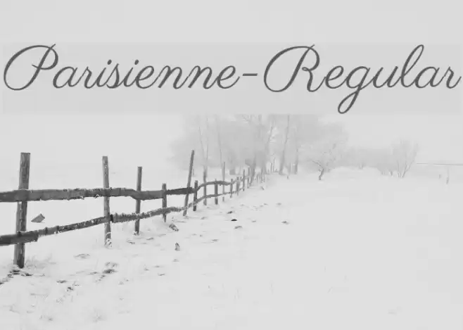 Parisienne-Regular Font examples