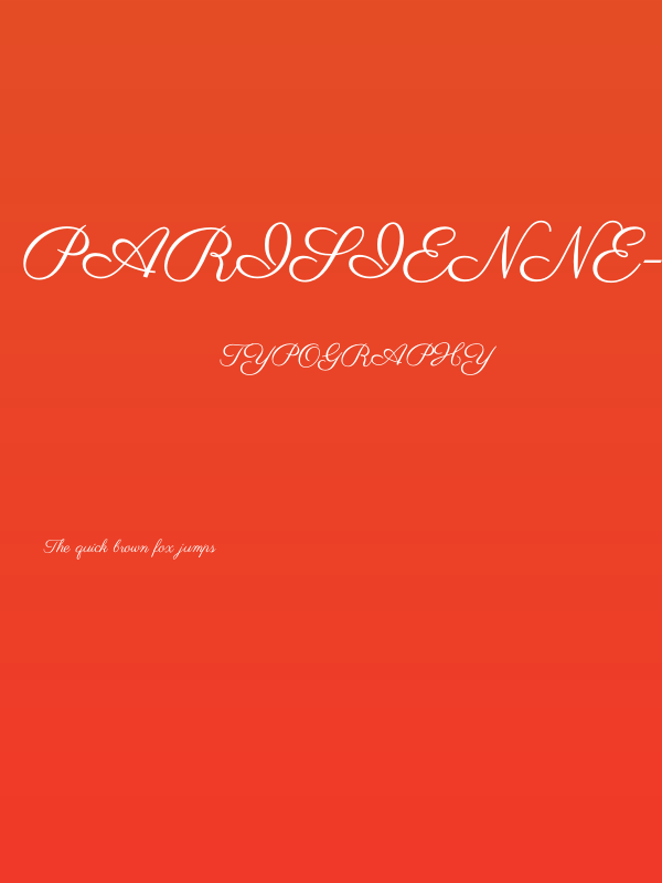 Parisienne-Regular Poster