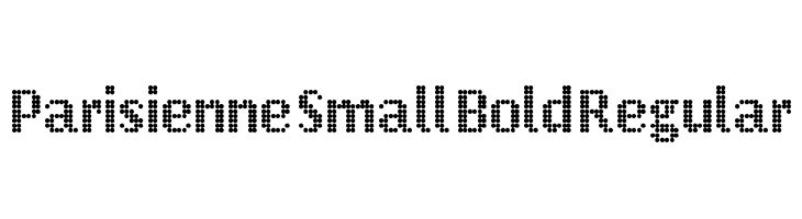 Parisienne Small Bold Regular  font caratteri gratis