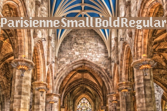 Parisienne Small Bold Regular Example 3