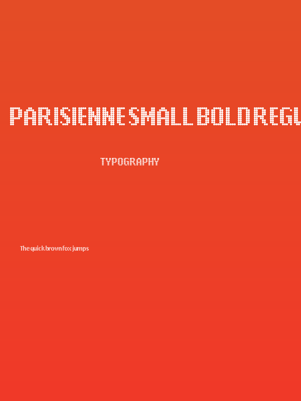 Parisienne Small Bold Regular Poster