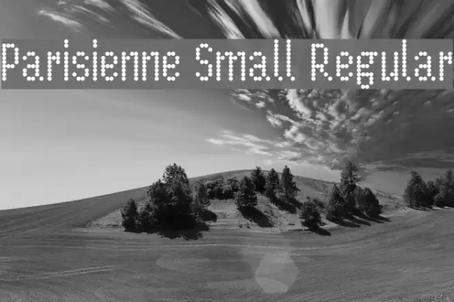 Parisienne Small Regular Font examples