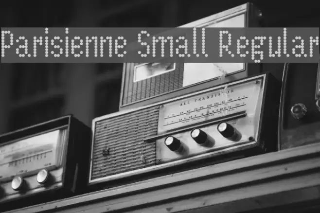 Parisienne Small Regular Font examples