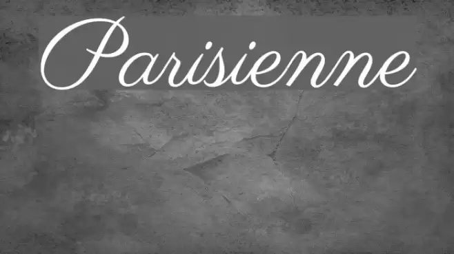 Parisienne Polices examples