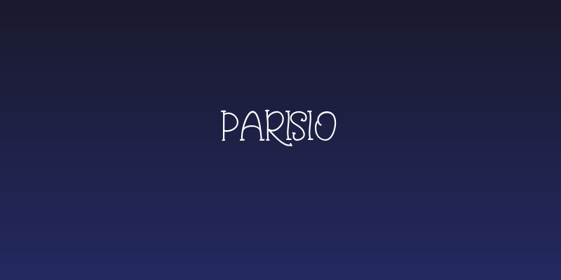 Parisio Social Header