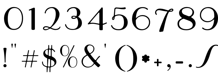 Parisish Font OTHER CHARS