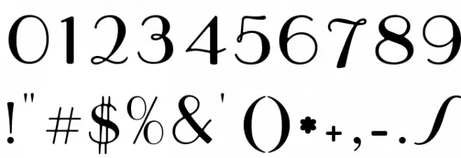 Parisish Font OTHER CHARS