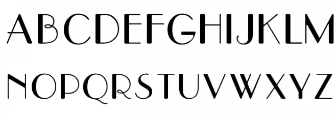 Parisish Шрифта ВЕРХНИЙ