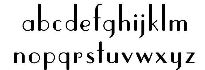 Parisish Font LOWERCASE