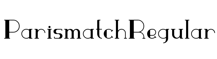 ParismatchRegular  フリーフォントのダウンロード