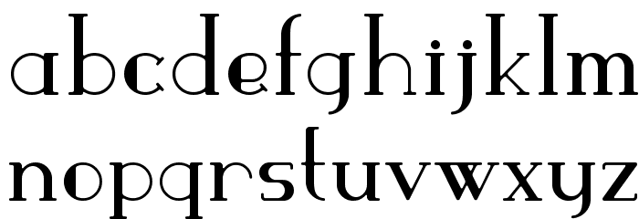 ParismatchRegular Font LOWERCASE