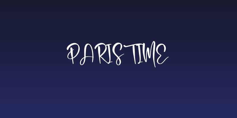 Paristime Social Header