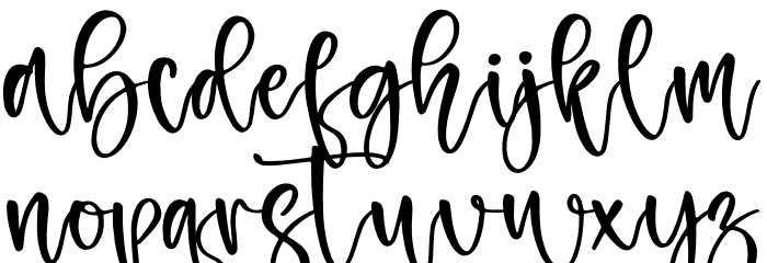 Paristime Font LOWERCASE