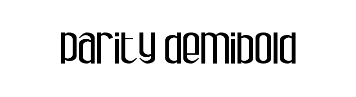 Parity DemiBold Font