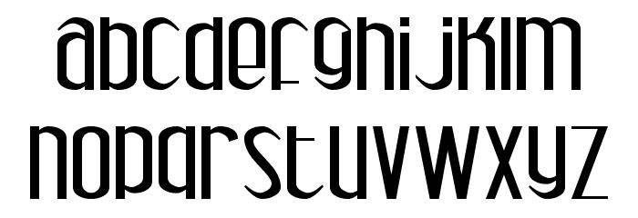 Parity DemiBold Font LOWERCASE